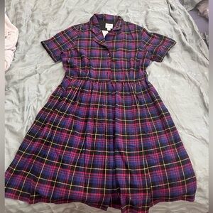 Joanie size 12 US blue and red plaid dress